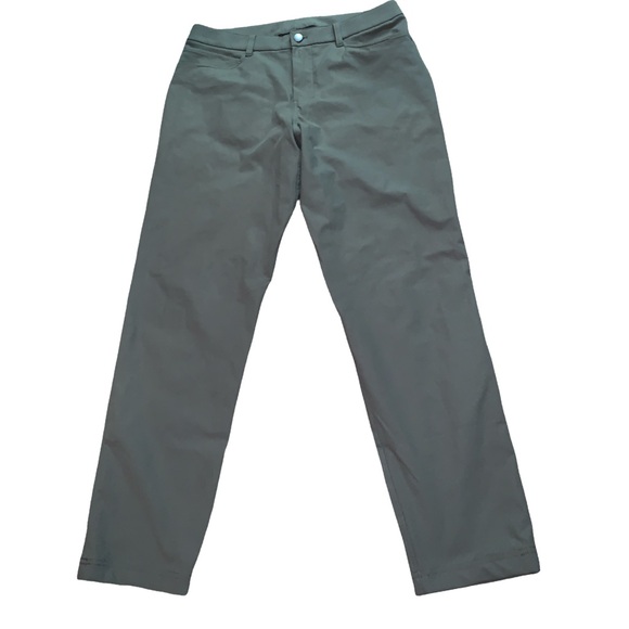 Lululemon Men’s ABC Pant Slim LM5ALWS ARMG Army Green Size 33 W/28 Inseam - Picture 1 of 5